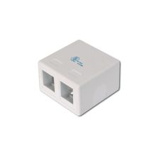 Digitus carcasa de punto de consolidación para 2 módulos Keystone, color blanco, SKU AT-AG 302A-WH