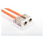 Digitus carcasa de punto de consolidación para 2 módulos Keystone, color blanco, SKU AT-AG 302A-WH