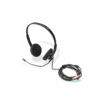 Headset de oficina Digitus con reducción de ruidos, tipo On Ear, conexión 3,5 mm estéreo, SKU DA-12202