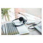 Headset de oficina Digitus con reducción de ruidos, tipo On Ear, conexión 3,5 mm estéreo, SKU DA-12202