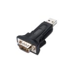 Adaptador USB a Serial Digitus con conector DB9, SKU DA-70157, ideal para conectar dispositivos seriales a puertos USB
