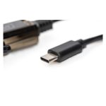 Digitus Adaptador USB tipo C™ serial, modelo DA-70166, ideal para conectar dispositivos serie a puertos USB tipo C