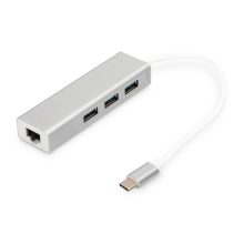 Digitus Hub USB 3.0 Type-C con puerto Ethernet Gigabit DA-70255
