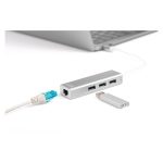 Digitus Hub USB 3.0 Type-C con puerto Ethernet Gigabit DA-70255