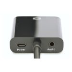 Convertidor micro HDMI a VGA marca Digitus, modelo DA-70460. Permite conexión de dispositivos HDMI a pantallas VGA.
