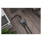 Adaptador gráfico USB Type-C 4K de Digitus con puerto DisplayPort y HDMI, SKU DA-70826