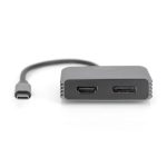 Adaptador gráfico USB Type-C 4K de Digitus con puerto DisplayPort y HDMI, SKU DA-70826