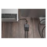 Imagen del Adaptador Gráfico Digitus USB Type-C 4K 2 en 1 con DisplayPort y VGA, SKU DA-70827. Ideal para conexión de pantallas con alta resolución.