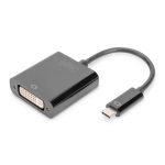Adaptador gráfico de Digitus con conexión USB Type-C a DVI, alta resolución, SKU DA-70829