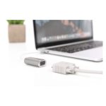 Imagen del adaptador gráfico Digitus DA-70837 USB Type-C a VGA, ideal para conectar dispositivos modernos a monitores VGA.