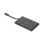 Digitus estación de conexión universal de viaje USB Type C, modelo DA-70865, adecuada para múltiples dispositivos portátiles