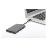 Digitus estación de conexión universal de viaje USB Type C, modelo DA-70865, adecuada para múltiples dispositivos portátiles