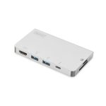 Estación de conexión multipuerto Digitus USB Type C con 6 puertos, modelo DA-70867