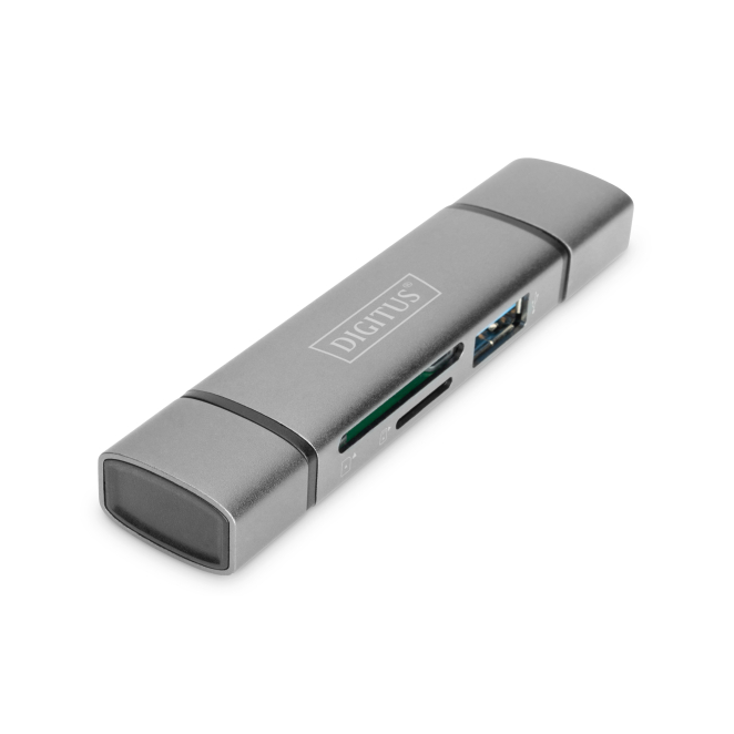 Digitus Dual Card Reader Hub USB-C™ / USB 3.0, OTG 1 Digitus Dual Card Reader Hub USB-C™ / USB 3.0, OTG