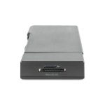Imagen de la estación de acoplamiento universal Digitus modelo DA-70894 con USB 3.0, ideal para viajes, compatible con portátiles.