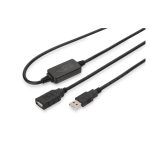 Digitus Cable de extensión USB 2.0 activo, de 5 metros, ideal para conexiones estables y rápidas. SKU: DA-73100-1