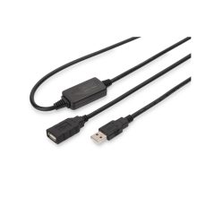 Digitus Cable de extensión USB 2.0 activo, de 5 metros, ideal para conexiones estables y rápidas. SKU: DA-73100-1
