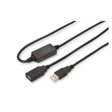 Cable repetidor USB 2.0 de Digitus con una longitud de 10 metros, SKU DA-73101. Ideal para extender la señal USB.