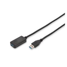 Cable de extensión USB 3.0 activo de 10 metros marca Digitus, SKU DA-73104, ideal para conexiones de alta velocidad y largas distancias