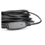 Digitus Cable de extensión activo USB 3.0 de 20 metros, ideal para extender la conectividad USB con alta velocidad, SKU DA-73107