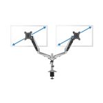Soporte doble Digitus para monitores de hasta 32 pulgadas y 8 kg cada uno, DA-90353