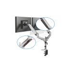 Soporte doble Digitus para monitores de hasta 32 pulgadas y 8 kg cada uno, DA-90353