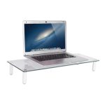 Elevador de monitor de vidrio universal Digitus con número de modelo DA-90358, ideal para una mejor organización y visión en su espacio de trabajo, adecuado para cualquier monitor.