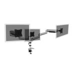 Digitus Soporte para monitor triple con capacidad para tres monitores de 27 pulgadas, soportando hasta 6 kg cada uno, modelo DA-90363