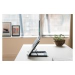 Digitus Soporte móvil para portátil, modelo DA-90368, ideal para soportar monitores y laptops.