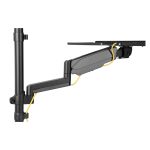 Digitus Estación de trabajo de bipedestación flexible para montaje a la pared, ideal para un monitor único, modelo DA-90372. Solución ergonómica y ajustable para el trabajo eficiente.