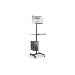 Digitus Estación de trabajo portátil con ajuste de altura individual, DA-90374. Ideal para soportes de monitores y mejorar la ergonomía en el trabajo.