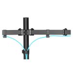 Digitus Soporte para monitor doble compatible con 2x 32 pulgadas y 2x 8 kg, DA-90400