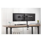 Digitus Soporte para monitor doble compatible con 2x 32 pulgadas y 2x 8 kg, DA-90400