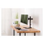 Soporte para dos monitores Digitus de hasta 32 pulgadas cada uno, soporta un peso de 8 kg por monitor, modelo DA-90401