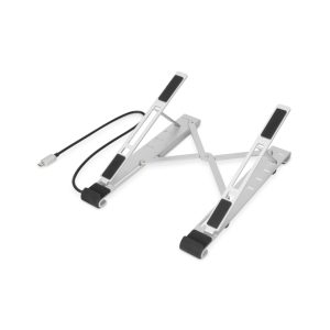 Digitus Soporte variable para notebook con hub USB-C™ integrado, 5 puertos, código DA-90424