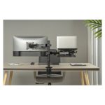 Digitus soporte para un monitor y soporte para portátil, tamaño máximo de pantalla 32 pulgadas, capacidad de peso doble de 9 kg, modelo DA-90436