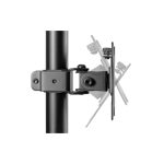 Digitus Soporte para monitor vertical doble, capacidad para dos monitores de 32 pulgadas, soporta hasta 8 kg por monitor, modelo DA-90438