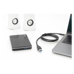 Digitus Cable de conexión USB Type-C, Gen2, Type-C a A, con alta velocidad de transmisión y compatibilidad, SKU DB-300146-010-S