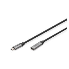 Cable de prolongación USB 3.0 Gen 1 Digitus con conector USB Type-C, modelo DB-300230-010-S, ideal para transferencia rápida de datos