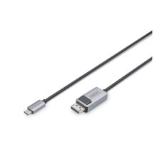 Digitus adaptador de cable USB tipo C a DisplayPort, modelo DB-300334-020-S, ideal para conexiones de alta velocidad y transferencia de video.