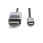 Digitus adaptador de cable USB tipo C a DisplayPort, modelo DB-300334-020-S, ideal para conexiones de alta velocidad y transferencia de video.