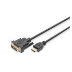 Adaptador de video Digitus HDMI a DVI-D, modelo DB-330300-030-S, ideal para conexiones de alta definición