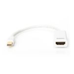 Cable adaptador de Digitus, modelo Mini DisplayPort a HDMI tipo A, SKU DB-340404-001-W, ideal para transmisión en alta definición.