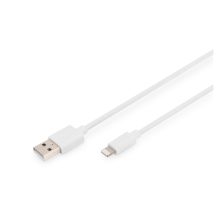Digitus cable de datos y carga Lightning a USB A con certificación MFI, SKU DB-600106-020-W