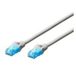 Cable de red Digitus CAT 5e U-UTP de 1.5 metros color gris. SKU: DK-1512-015