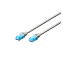 Cable de red Digitus DK-1512-025 de 2.5 metros, color gris, categoría 5e y tipo U/UTP, ideal para conexiones de alta velocidad