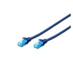 Cable de red Digitus de 7 metros, categoría Cat5e U/UTP, color azul. SKU DK-1512-070/B