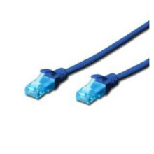 Cable de red de la marca Digitus, modelo de 15 metros Cat5e U/UTP azul, SKU DK-1512-150/B, ideal para conexiones de alta velocidad.