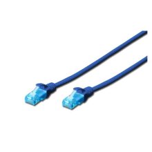 Cable de red Digitus Cat5e U/UTP azul de 30 metros modelo DK-1512-300/B