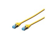Cable de conexión Digitus SF/UTP CAT 5e de 1 metro, ideal para redes Ethernet, SKU DK-1531-010/Y